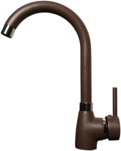 Zlewozmywak jednokomorowy NUMO brąz metalik + bateria NOON na Arena.pl