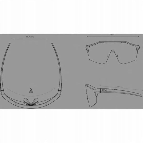 KOO Alibi okulary na rower - Regular zdjęcie 4