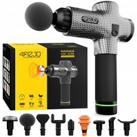 PISTOLET DO MASAŻU MASAŻER Z WYMIENNYMI KOŃCÓWKAMI RELAKS MASSAGE GUN ULTRA