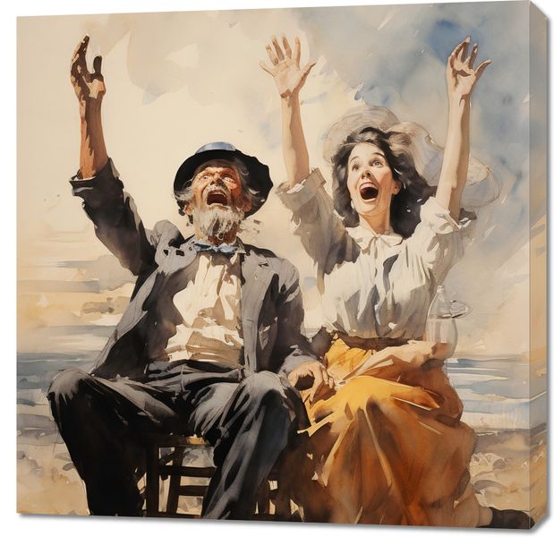 Obraz 90x90cm Chwile Radości zdjęcie 1