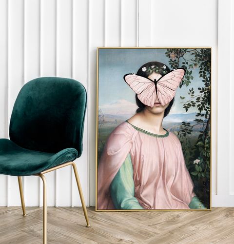 Plakat portret motyl pop art 21x29,7 cm A4 na Arena.pl