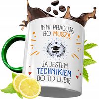 Kubek Zielony Dla Technika Na Urodziny Prezent Z Nadrukiem Ze Zdjęciem
