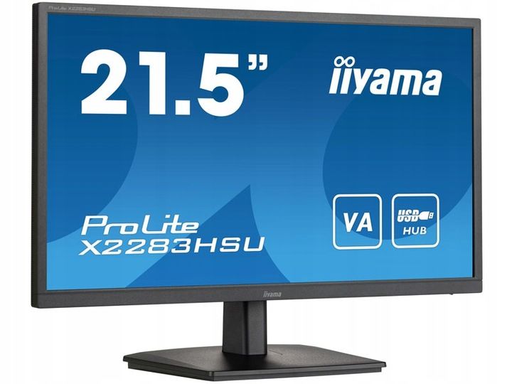 Monitor 21,5" IIYAMA X2283HSU-B1 | VA| 1920x1080 (FHD)| 75Hz| 1ms| Adaptive zdjęcie 2