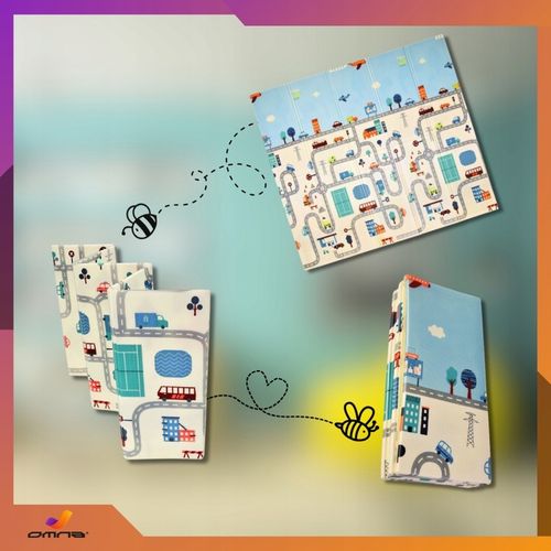 Piankowa dwustronna mata edukacyjna xpe dla dzieci duża składana 200x180cm na Arena.pl