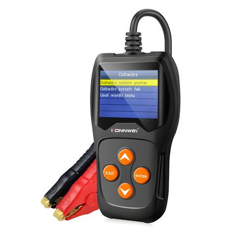 Tester Akumulatorów Konnwei KW600 LCD Miernik Cyfrowy 6V 12V Polskie Menu na Arena.pl