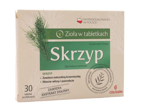 Skrzyp w tabletkach - Colfarm - 30 tabletek na Arena.pl