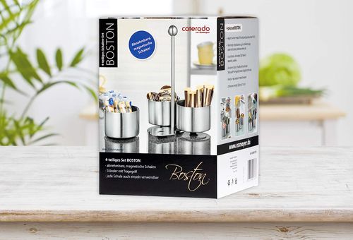 Caterado Boston Zestaw do przekąsek dipów SREBRNY na Arena.pl