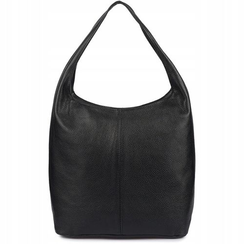 Torebka skórzana damska duża A4 shopperka klasyczna na ramię włoska skóra na Arena.pl