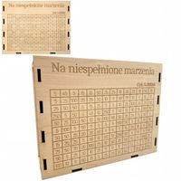 SKARBONKA WYKREŚLANKA SKARBONKI WYKREŚLANA PERSONALIZOWANA DREWNIANA