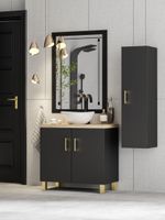 ZESTAW MEBLI ŁAZIENKOWYCH 80 szafka umywalka słupek w. (W7) + EB