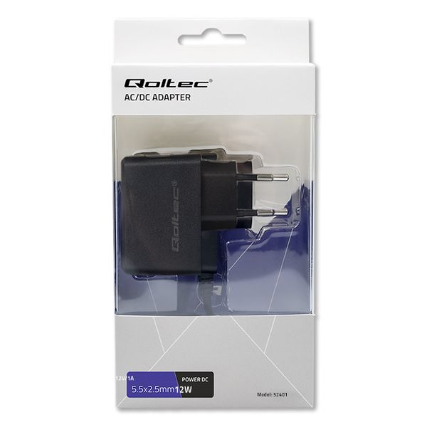 Qoltec Zasilacz wtyczkowy 12W 12V 1A 5.5*2.5 zdjęcie 8
