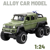 Metalowy Model samochodu Mercedes-Benz G 63 AMG 6X6 1:24 PREZENT Die Cast