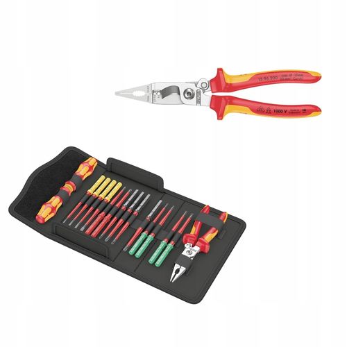 Wkrętak IZOLOWANY zestaw narzędzi VDE 17 elementów ETUI WERA na Arena.pl