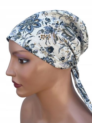 Chustka damska Aga x-81 z bawełny czapka marszczona także po chemioterapii na Arena.pl