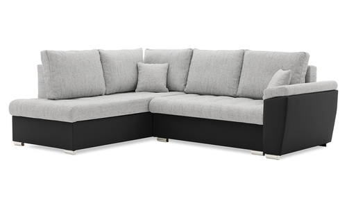 Narożnik nowoczesny, lewy, MAGNUS, ekoskóra, 245cm, szary | TYLETEGOTU na Arena.pl