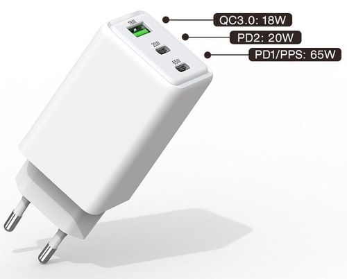 Ładowarka sieciowa 2x USB Typ-C + USB eXtremestyle GaN evo 65W na Arena.pl