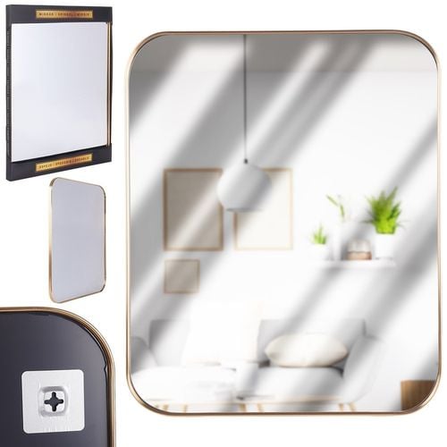 Lustro ścienne złote 55x45 cm na Arena.pl