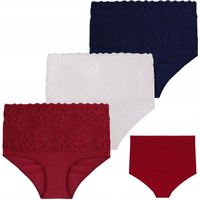 MAJTKI DAMSKIE FIGI Z WYSOKIM STANEM 3-PAK MORAJ BAWEŁNIANE ROZM. XXXL