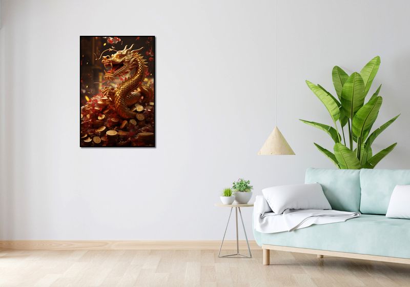 Plakat 61x90,5cm Smok Bogactwa zdjęcie 4