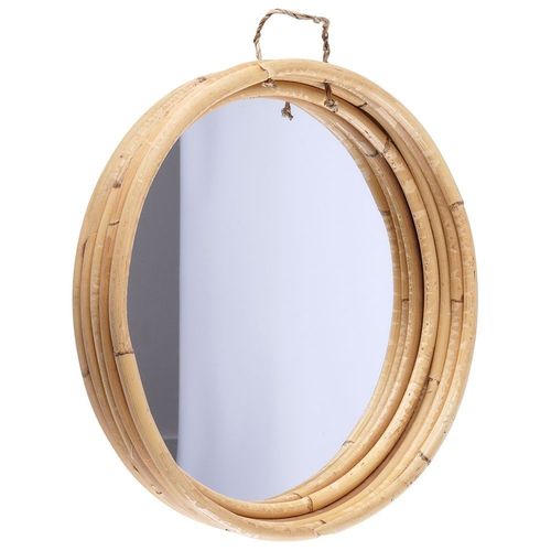 Lustro ścienne rattanowe okrągłe 30 cm na Arena.pl