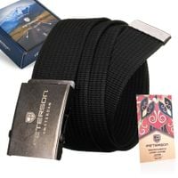 pasek parciany ptn old silver-black