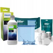 Zestaw do czyszczenia ekspresu Philips Saeco: odkamieniacz tabletki filtr