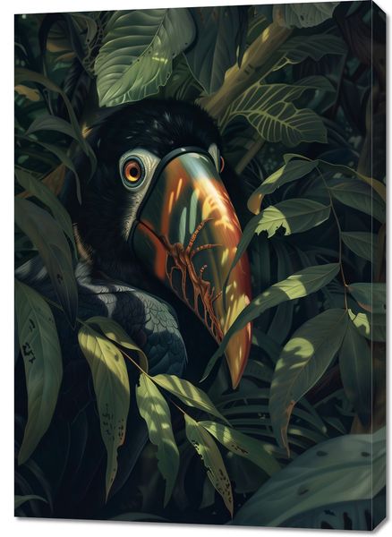 Obraz 70x100cm Skryty Tukan zdjęcie 1