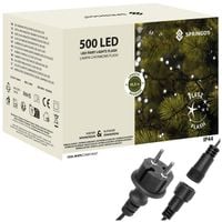 Lampki choinkowe 500 Led zimny biały+ niebieski flash 41,5 m oświetlenie świąteczne IP44