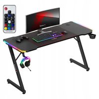 Biurko Gamingowe Komputerowe Huzaro Hero 3.3 Rgb Led + Podkładka Xxl