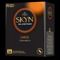 PREZERWATYWY UNIMIL SKYN LARGE KARTONIK 36 NIELATEKSOWE DUŻY ROZMIAR XL