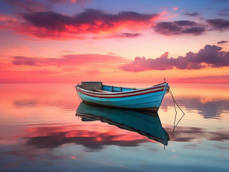 Plakat 20x15cm Spokój przed Połowem zdjęcie 1