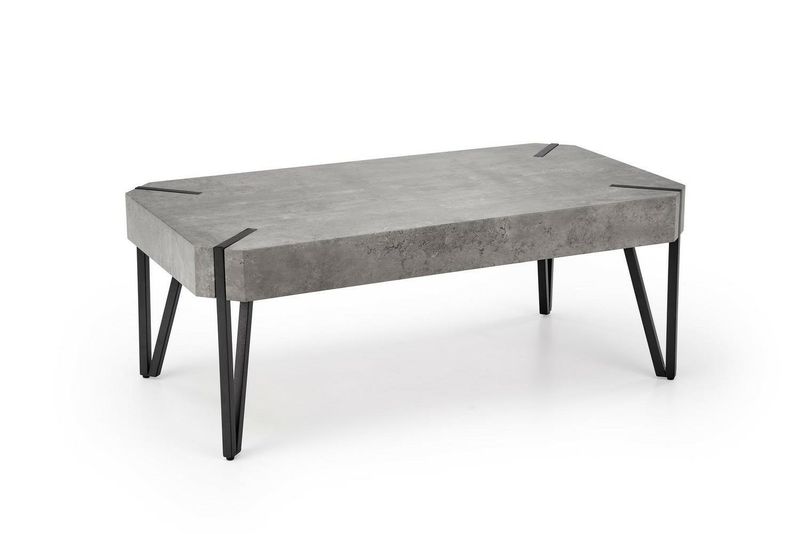 Stolik kawowy Lofty beton / czarny zdjęcie 1