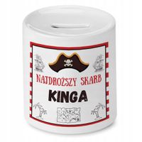 Skarbonka 330 Ml Dla Kingi Córki Dziecka Z Nadrukiem Ze Zdjęciem