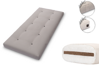 Materac 90x200 z kokosem - Pascall Futon Medium Coco - Szary