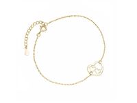 Pozłacana srebrna bransoleta gwiazd celebrytka serca serduszka srebro 925 Z1820BG