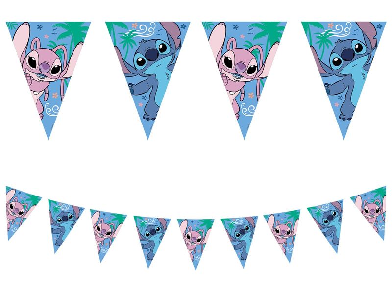Girlanda flagi Stitch & Angel, 230 cm zdjęcie 1