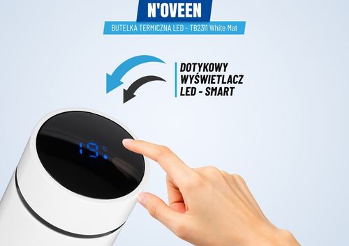 SZCZELNY TERMOS BUTELKA TERMICZNA KUBEK Z TERMOMETREM NA KAWĘ HERBATĘ SITKO na Arena.pl