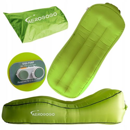 MATERAC dmuchany automatycznie LEŻAK AEROGOGO CS1 ZIELONY na Arena.pl