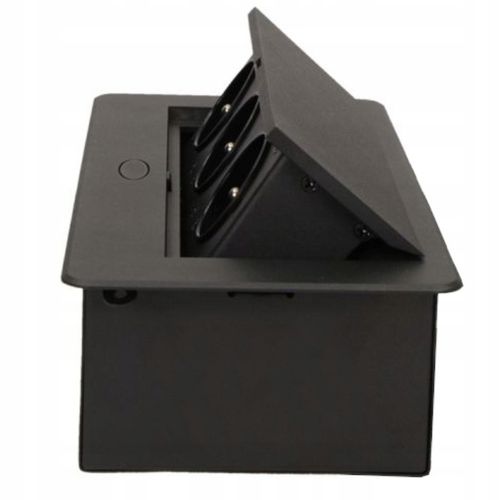 GNIAZDO POTRÓJNE CHOWANE W BLAT 3 GNIAZDA NABLATOWE GNIAZDKO KABEL 1,5M na Arena.pl