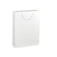 Torba papierowa ,30 x 10 x 40 cm, 15 szt. Kraftlux eko biała AWIH