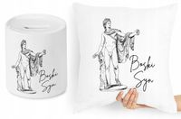 Dla Syna Zestaw Poduszka + Skarbonka Prezent Z Nadrukiem Ze Zdjęciem