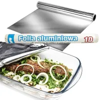 Folia aluminiowa mocna do pieczenia w piekarniku do grilla mięsa 10 m