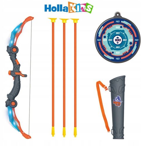 ZESTAW ŁUCZNIKA LED ŚWIECĄCY ŁUK Dla Dzieci STRZAŁY TARCZA Światła Dźwięki na Arena.pl