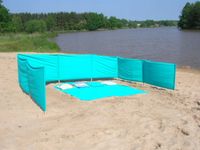 PARAWAN PLAŻOWY 10 METRÓW KOMPLET PODUSZKA + KOC