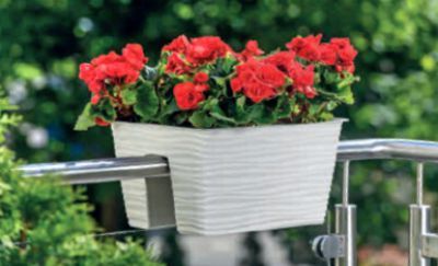 Doniczka na balustradę Sahara 40 | Biały na Arena.pl