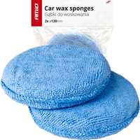 Aplikator gąbka do woskowania polerowania ręcznego 2 szt. 125 mm mikrofibra