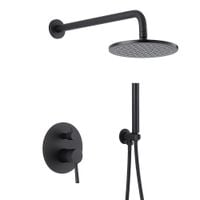 Zestaw prysznicowy podtynkowy WEZER EKO17B-01-BLACK