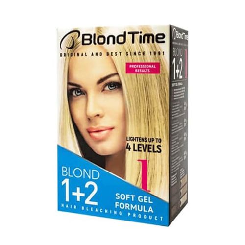 BLOND TIME 1 Rozjaśniacz do włosów do 4 tonów - Blond 1+2  120 ml na Arena.pl