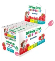 Lizak O Smaku Malinowym NA GardŁo Bezglutenowy 6 g - Mniam Mniam Starpharma