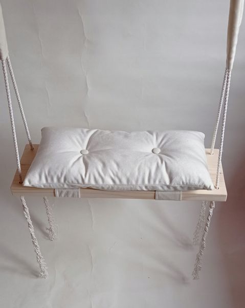 Huśtawka siedzisko na poduszce BEŻOWA zdjęcie 2